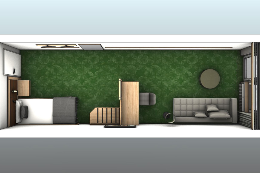 Entwurf Einzelzimmer 1